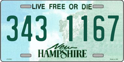NH license plate 3431167