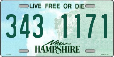 NH license plate 3431171
