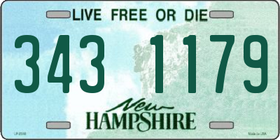 NH license plate 3431179