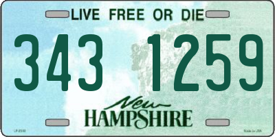 NH license plate 3431259
