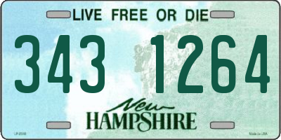NH license plate 3431264