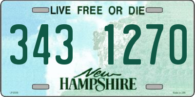 NH license plate 3431270
