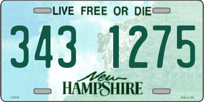 NH license plate 3431275