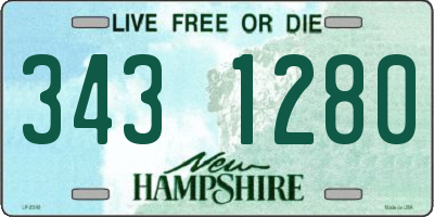 NH license plate 3431280
