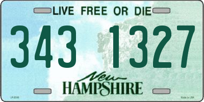 NH license plate 3431327