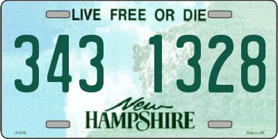NH license plate 3431328