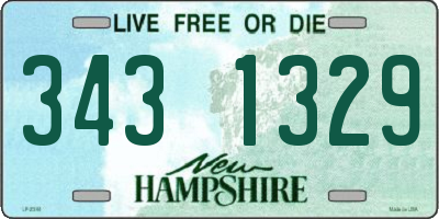 NH license plate 3431329