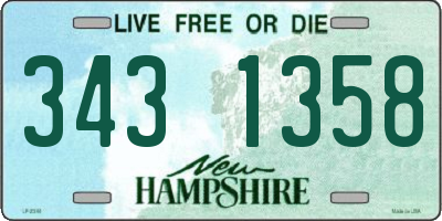 NH license plate 3431358
