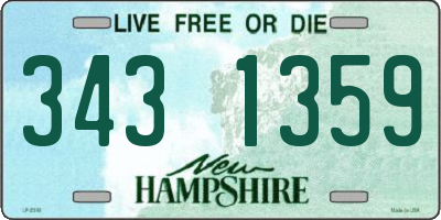 NH license plate 3431359