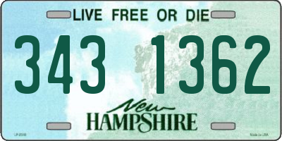 NH license plate 3431362