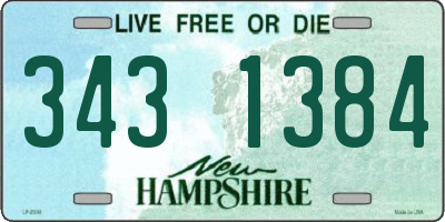 NH license plate 3431384