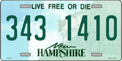 NH license plate 3431410
