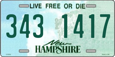 NH license plate 3431417