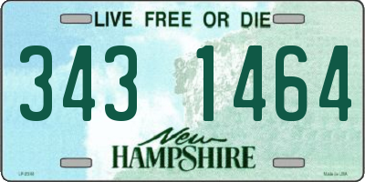 NH license plate 3431464