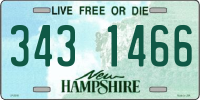 NH license plate 3431466