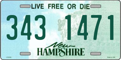 NH license plate 3431471