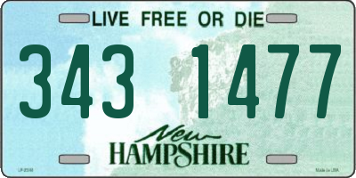 NH license plate 3431477