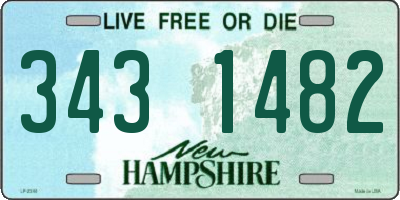 NH license plate 3431482