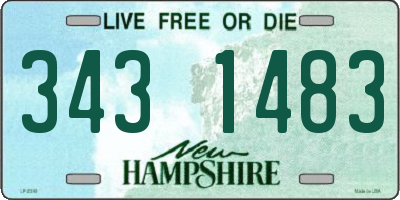 NH license plate 3431483