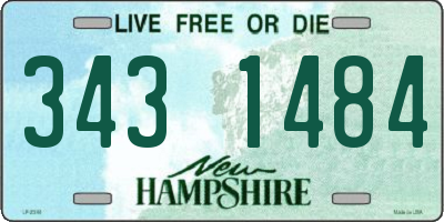 NH license plate 3431484