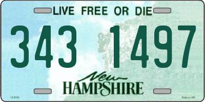 NH license plate 3431497