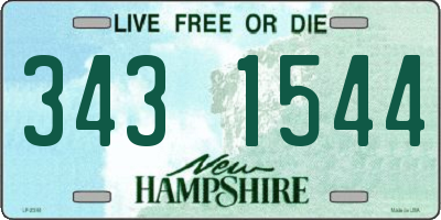 NH license plate 3431544