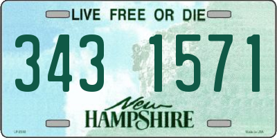 NH license plate 3431571