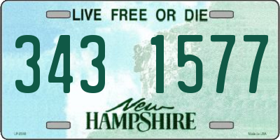 NH license plate 3431577