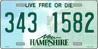 NH license plate 3431582