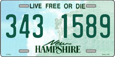 NH license plate 3431589