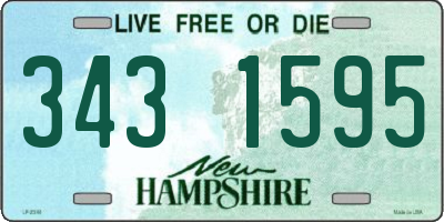 NH license plate 3431595