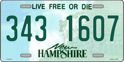 NH license plate 3431607