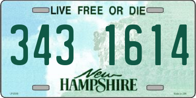 NH license plate 3431614