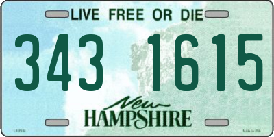 NH license plate 3431615