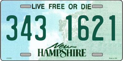 NH license plate 3431621