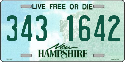 NH license plate 3431642