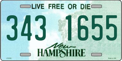 NH license plate 3431655