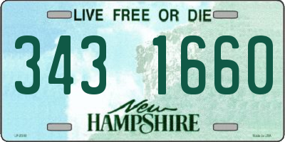 NH license plate 3431660