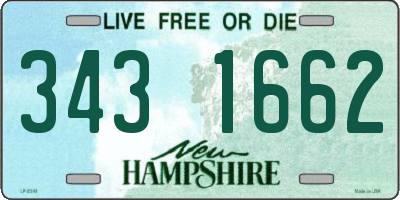 NH license plate 3431662