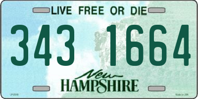 NH license plate 3431664
