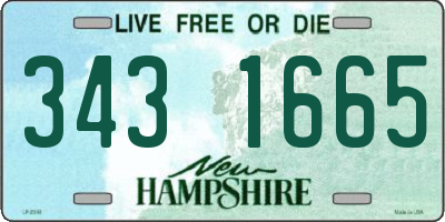 NH license plate 3431665