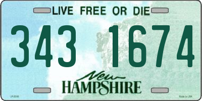 NH license plate 3431674