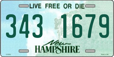 NH license plate 3431679