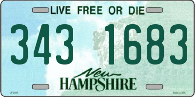 NH license plate 3431683