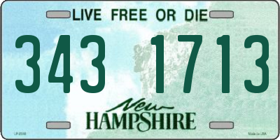NH license plate 3431713