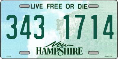 NH license plate 3431714