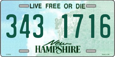 NH license plate 3431716