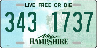 NH license plate 3431737