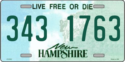 NH license plate 3431763