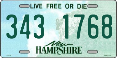 NH license plate 3431768